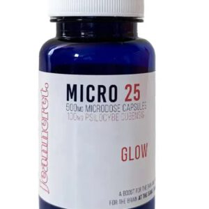 Jeanneret Botanical Micro 25 (Glow) Microdose Mushroom Capsules is available in stock , buy Jeanneret Botanical Mushroom Capsules here at mushroomonlineshop.
