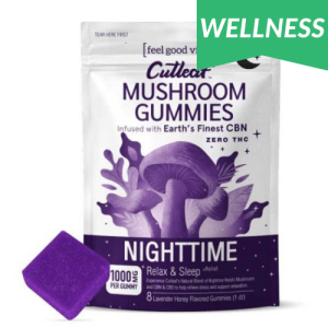 cutleaf mushroom gummies euphoria for sale in stock, shop Cutleaf - Zero THC Mushroom Gummies - Nighttime - 1000mg online.